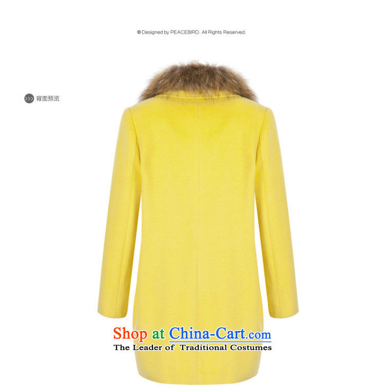 [ New shining peacebird women's health roll collar for coats A4AA44349 gross Yellow M picture, prices, brand platters! The elections are supplied in the national character of distribution, so action, buy now enjoy more preferential! As soon as possible.