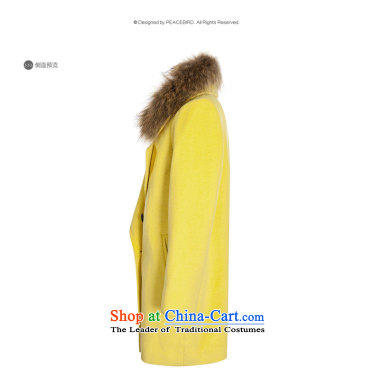 [ New shining peacebird women's health roll collar for coats A4AA44349 gross Yellow M picture, prices, brand platters! The elections are supplied in the national character of distribution, so action, buy now enjoy more preferential! As soon as possible.