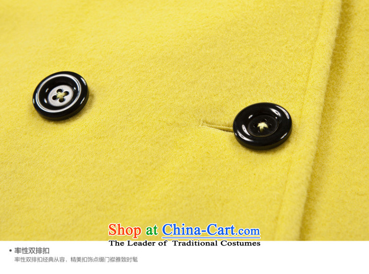 [ New shining peacebird women's health roll collar for coats A4AA44349 gross Yellow M picture, prices, brand platters! The elections are supplied in the national character of distribution, so action, buy now enjoy more preferential! As soon as possible.