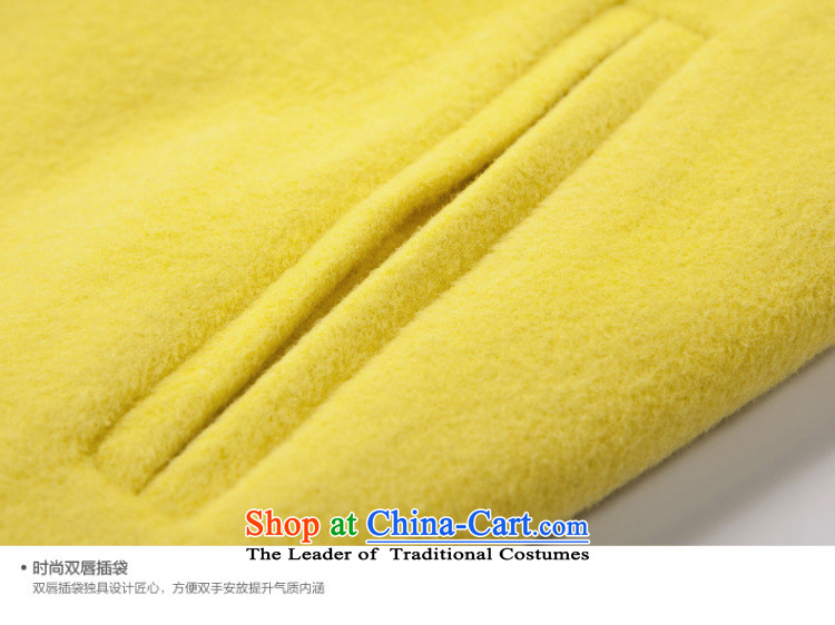 [ New shining peacebird women's health roll collar for coats A4AA44349 gross Yellow M picture, prices, brand platters! The elections are supplied in the national character of distribution, so action, buy now enjoy more preferential! As soon as possible.