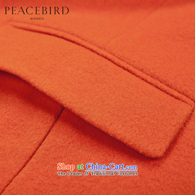 [ New shining peacebird Women's Health 2014 winter clothing new collar coats A4AA44382 GREEN M PEACEBIRD shopping on the Internet has been pressed.