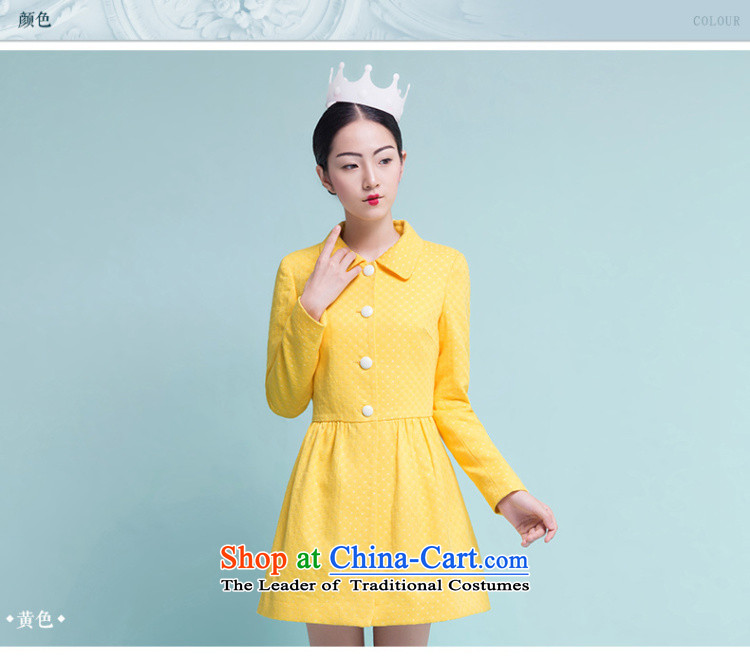 (2 7 fold )qiumai 売 autumn 2015 winter clothing new liberal, reverse collar sweet wind jacket 5440410018 Yellow M picture, prices, brand platters! The elections are supplied in the national character of distribution, so action, buy now enjoy more preferential! As soon as possible.