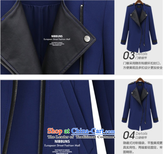 Sarah ya 2015 Western autumn and winter increase in liberal MM thick Long Neck Jacket 0766 turn dark blue 2XL Photo, prices, brand platters! The elections are supplied in the national character of distribution, so action, buy now enjoy more preferential! As soon as possible.