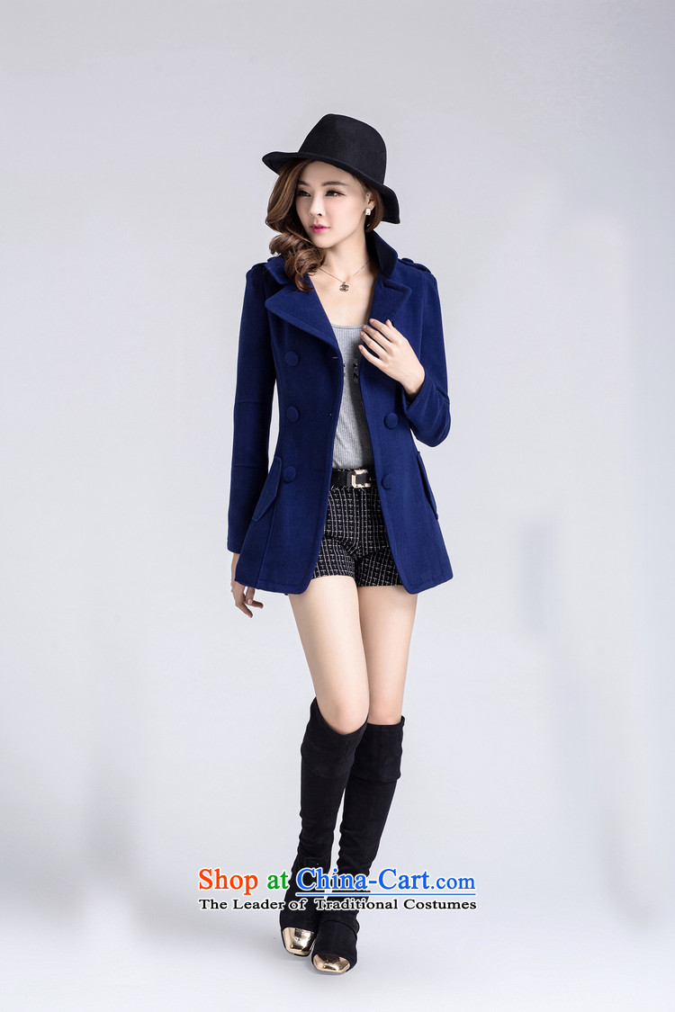 The world of Kam Yuet 2014 Korean autumn and winter new new product, double-ni-coats gross? jacket irregular OL commuter in long hair? the green L photo jacket, prices, brand platters! The elections are supplied in the national character of distribution, so action, buy now enjoy more preferential! As soon as possible.