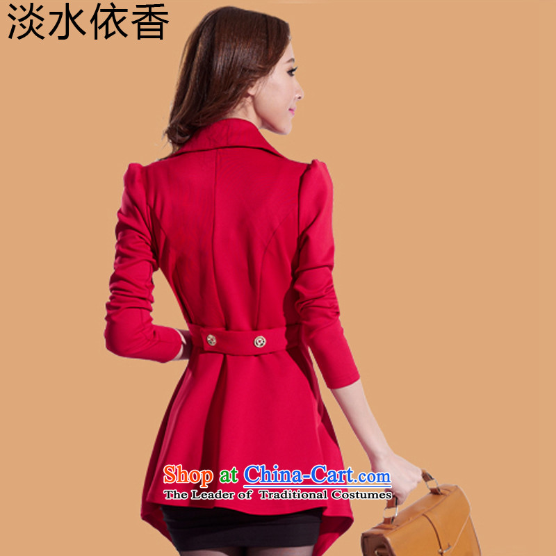 In accordance with the Shannon 2015 Autumn freshwater load new to xl Women Korean thick MM cardigan two kits long-sleeved jacket coat small dresses autumn XXXL(200 red) to pass through to the burden in accordance with the Shannon.... freshwater shopping on the Internet