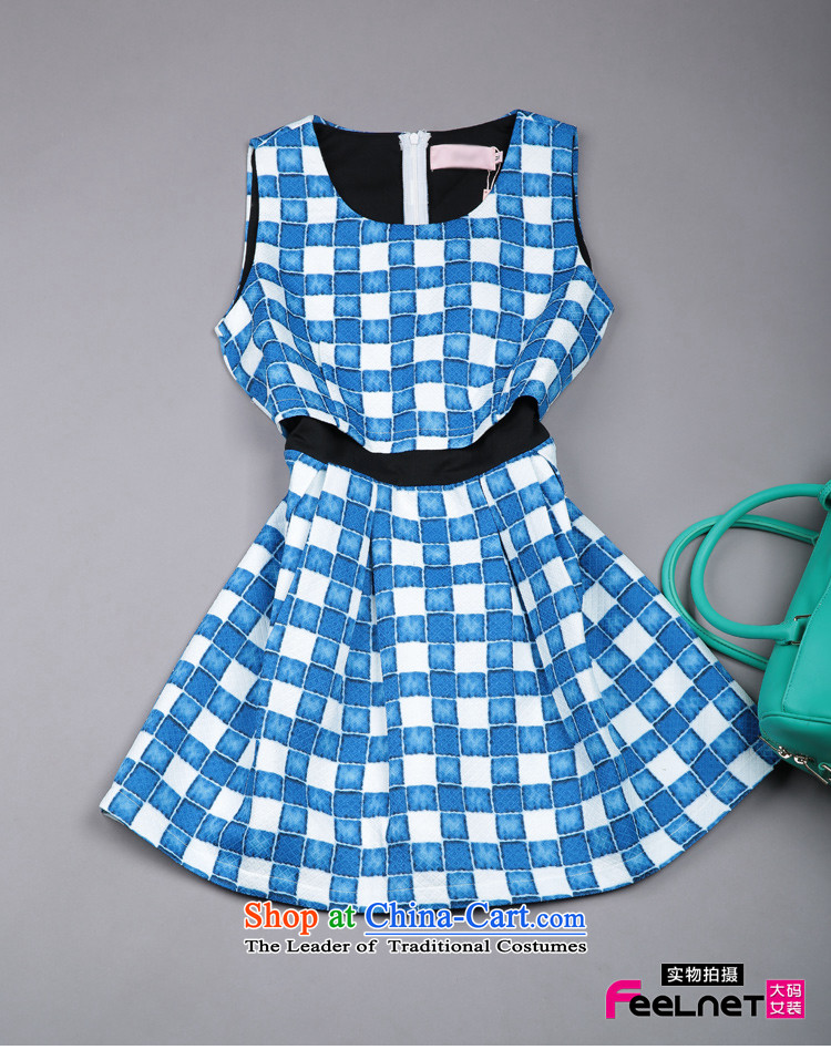 Install the latest autumn and winter feelnet2015) thick mm spring dresses and a big western Korean women's code graphics thin dresses 1473 large blue code 4XL Photo, prices, brand platters! The elections are supplied in the national character of distribution, so action, buy now enjoy more preferential! As soon as possible.