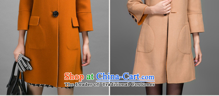 Ho Pui 2014 Fall/Winter Collections in the new long hair? jacket coat women throughout the wool?-sided flannel woolen coat female orange L picture, prices, brand platters! The elections are supplied in the national character of distribution, so action, buy now enjoy more preferential! As soon as possible.