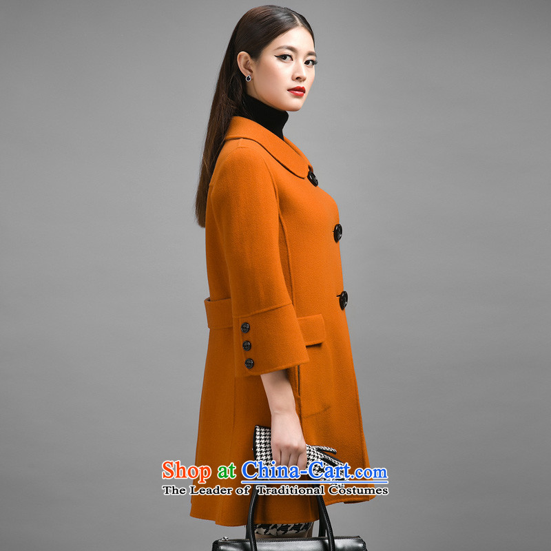 Ho Pui 2014 Fall/Winter Collections in the new long hair? jacket coat women throughout the wool?-sided flannel woolen coat female orange , L Ho Pei (lanpei) , , , shopping on the Internet