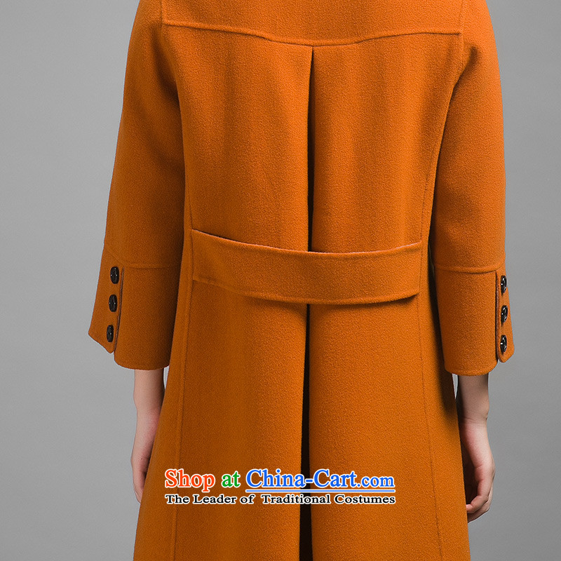 Ho Pui 2014 Fall/Winter Collections in the new long hair? jacket coat women throughout the wool?-sided flannel woolen coat female orange , L Ho Pei (lanpei) , , , shopping on the Internet