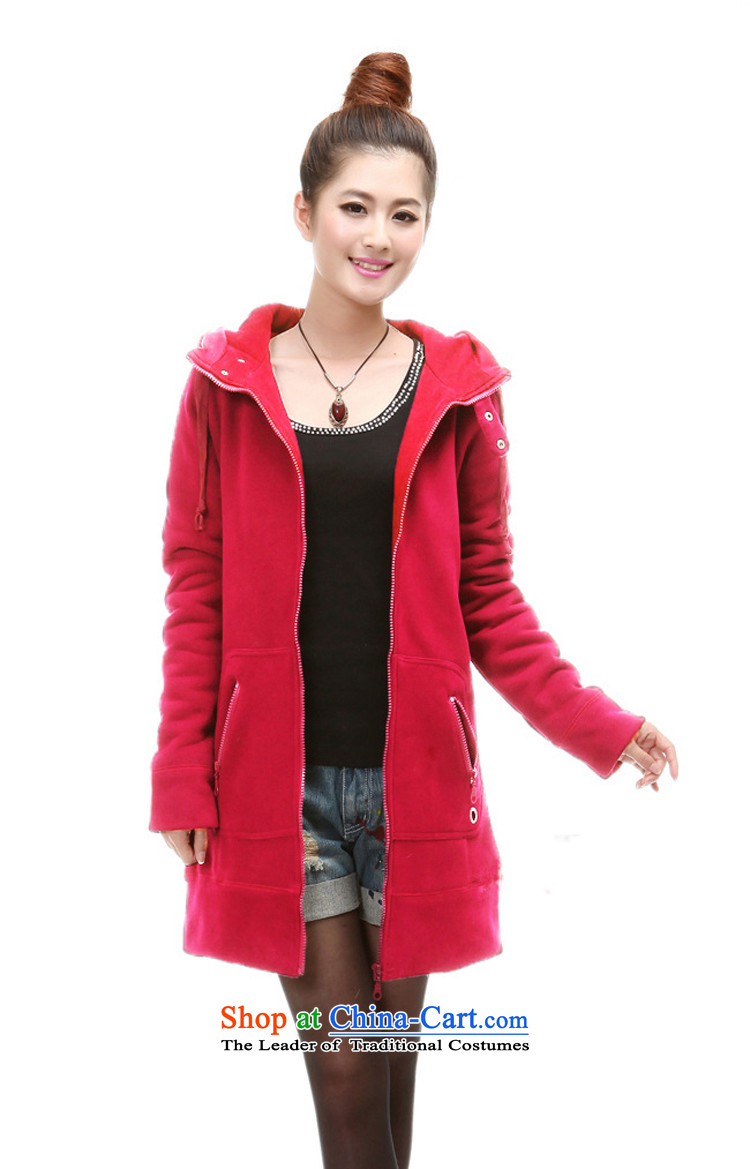 Szili Clinton larger women 2015 new fat mm Fall/Winter Collections thick Korean long hair sleeve jacket to warm relaxd the increase sweater red XXXXL lint-free pictures, prices, brand platters! The elections are supplied in the national character of distribution, so action, buy now enjoy more preferential! As soon as possible.
