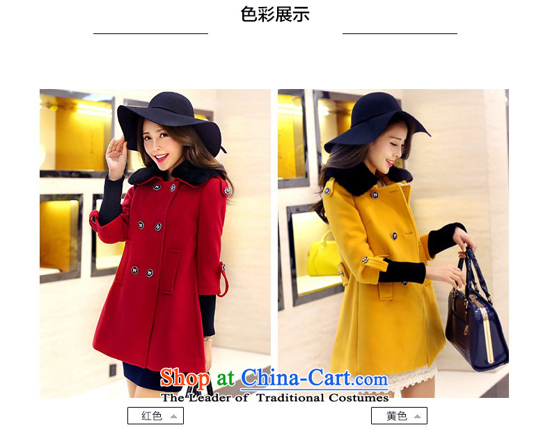 The land in the winter of 2015, new stylish cloak nagymaros for a wool coat threads of the sleeve jacket coat? female gross 6045 Red XXL picture, prices, brand platters! The elections are supplied in the national character of distribution, so action, buy now enjoy more preferential! As soon as possible.