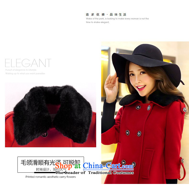 The land in the winter of 2015, new stylish cloak nagymaros for a wool coat threads of the sleeve jacket coat? female gross 6045 Red XXL picture, prices, brand platters! The elections are supplied in the national character of distribution, so action, buy now enjoy more preferential! As soon as possible.