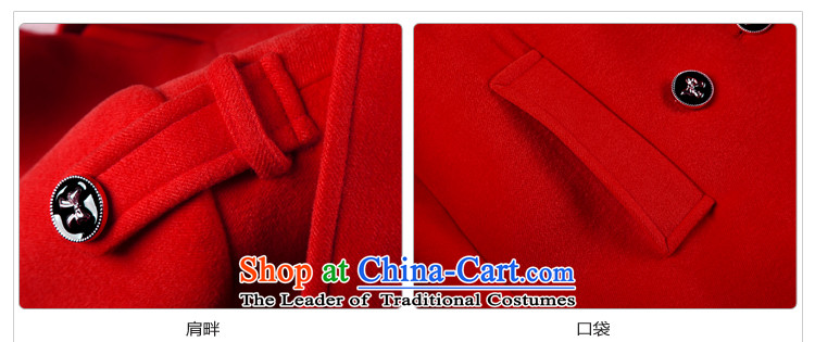 The land in the winter of 2015, new stylish cloak nagymaros for a wool coat threads of the sleeve jacket coat? female gross 6045 Red XXL picture, prices, brand platters! The elections are supplied in the national character of distribution, so action, buy now enjoy more preferential! As soon as possible.