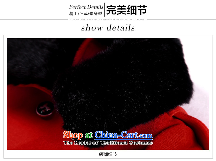 The land in the winter of 2015, new stylish cloak nagymaros for a wool coat threads of the sleeve jacket coat? female gross 6045 Red XXL picture, prices, brand platters! The elections are supplied in the national character of distribution, so action, buy now enjoy more preferential! As soon as possible.