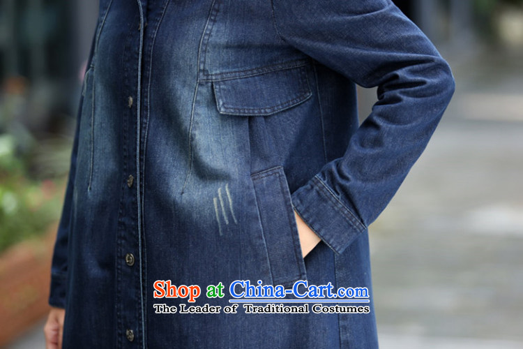 The cloud to pull in the autumn and winter long thick jeans wear loose large windbreaker female coats Blue M without lint-free size too big a small recommended to select pictures, prices, code brand platters! The elections are supplied in the national character of distribution, so action, buy now enjoy more preferential! As soon as possible.