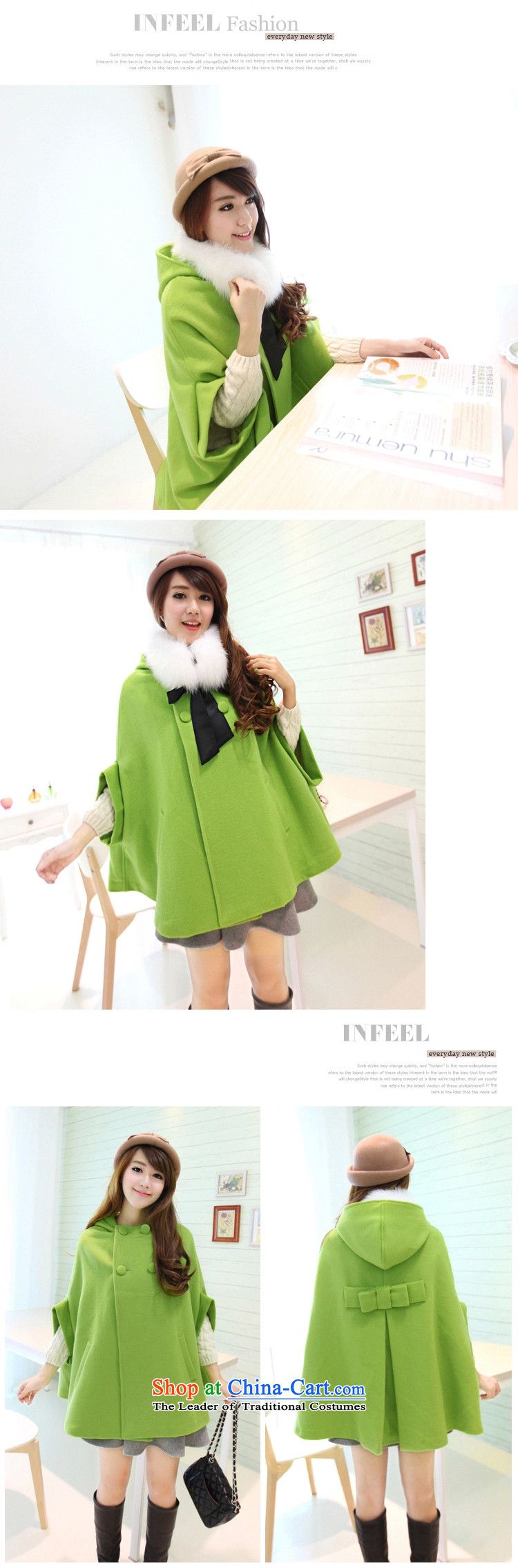 Covered by the 2014 autumn and winter-ki new coats, wool? long hair? solid color jacket cloak bat sleeves female apricot purchase to receive a limited number of gross M picture, prices, brand platters! The elections are supplied in the national character of distribution, so action, buy now enjoy more preferential! As soon as possible.