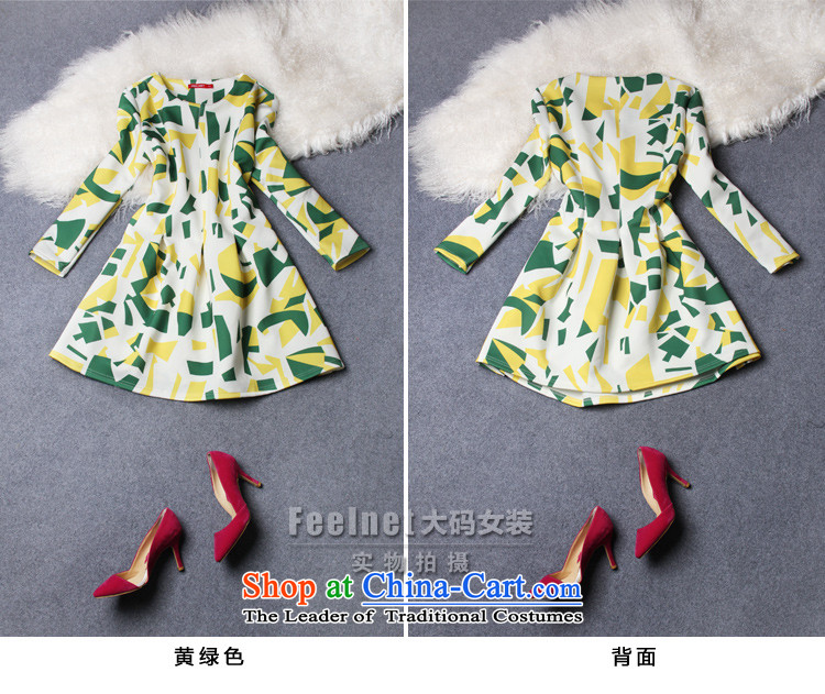 Install the latest autumn and winter feelnet2015) larger female thick Korean literature in Europe mm video thin xl dresses 2,188 large yellow green 4XL Photo, prices, brand platters! The elections are supplied in the national character of distribution, so action, buy now enjoy more preferential! As soon as possible.