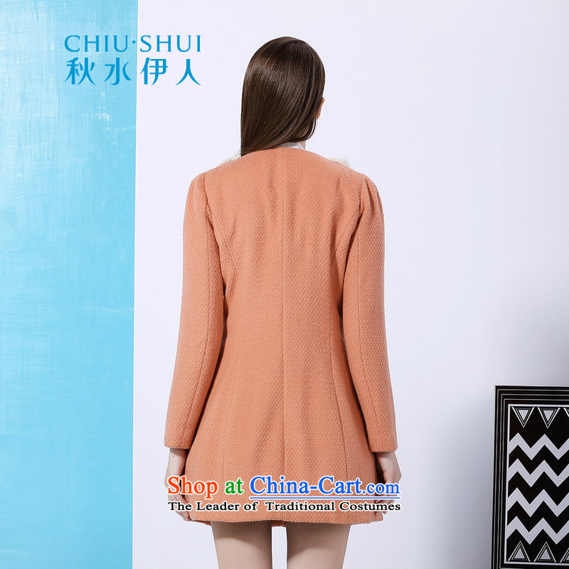 Chaplain who winter clothing new women's lady nail pearl gross pure colors in the     for long coats 1341F122208 toner Ju 160/M, chaplain who has been pressed shopping on the Internet