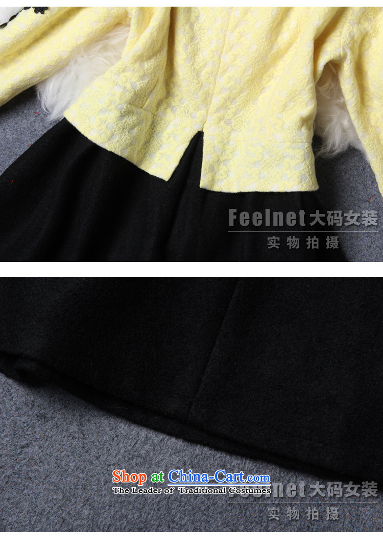Feelnet thick mm skirt long skirt Fall/Winter Collections 2015 won the new version of the European and American and a big number of female graphics thin dresses 2198 Large Yellow 4XL Photo, prices, brand platters! The elections are supplied in the national character of distribution, so action, buy now enjoy more preferential! As soon as possible.