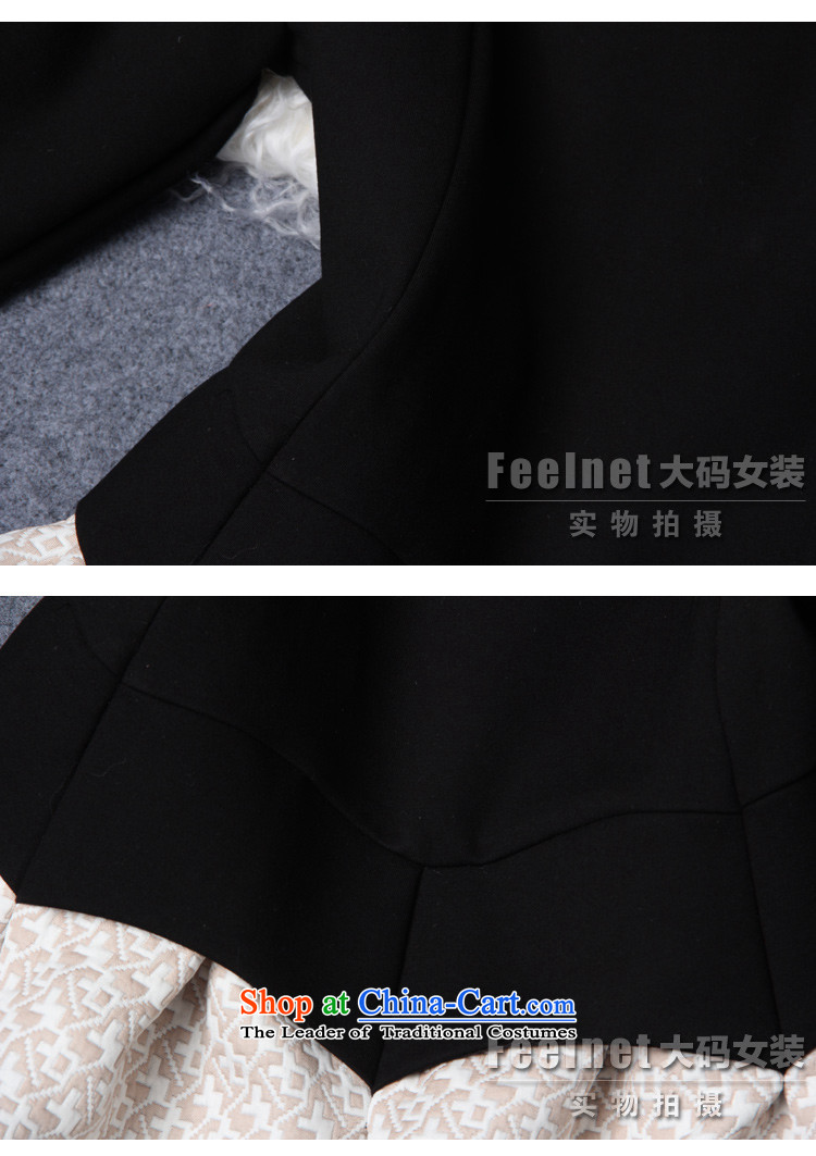 The Korean version of the fertilizers feelnet xl women's dresses long-sleeved 2015 winter clothing new western culture and arts centers mm video thin dresses 2208 Black large number of pictures, prices, 5XL brand platters! The elections are supplied in the national character of distribution, so action, buy now enjoy more preferential! As soon as possible.