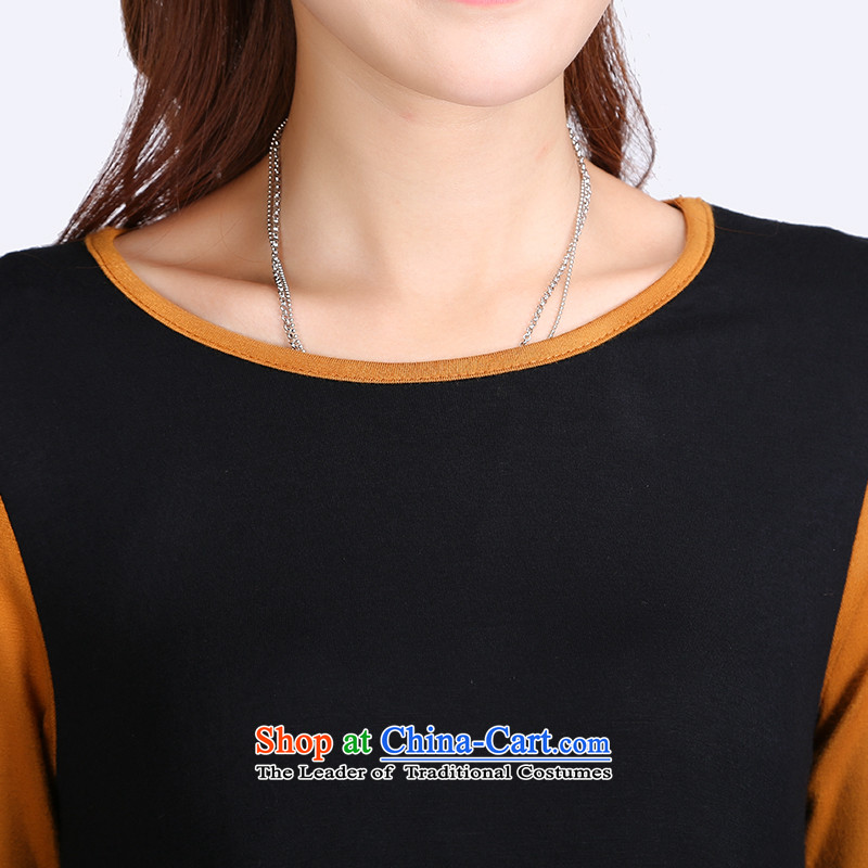 Luo Shani flower code women 2014 new boxed version won spelling autumn simple round-neck collar video thin Foutune of T-shirt 5XL, 98.4 billion won under the black Shani Flower (D'oro) sogni shopping on the Internet has been pressed.