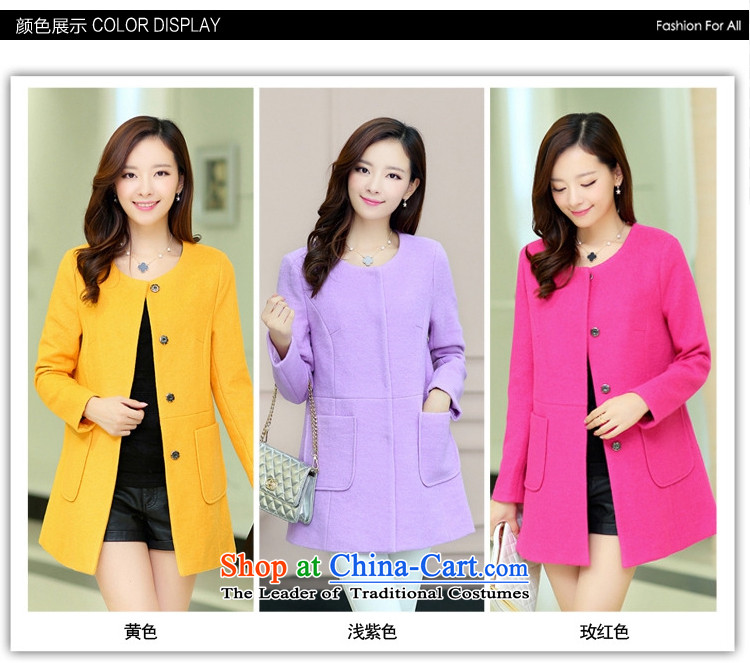 According to the 2014 days Ji-mi autumn new products Korean style single row clip hair? jacket female 822 PURPLE XL Photo, prices, brand platters! The elections are supplied in the national character of distribution, so action, buy now enjoy more preferential! As soon as possible.