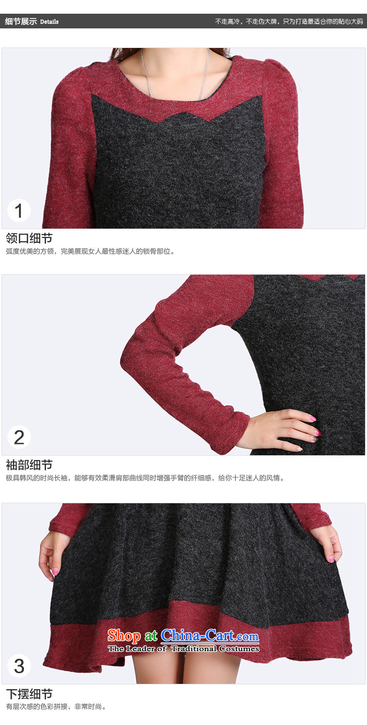 Luo Shani flower code women thick mm thick sister to xl autumn and winter graphics thin, long-sleeved dresses 8710 Black 4XL Photo, prices, brand platters! The elections are supplied in the national character of distribution, so action, buy now enjoy more preferential! As soon as possible.