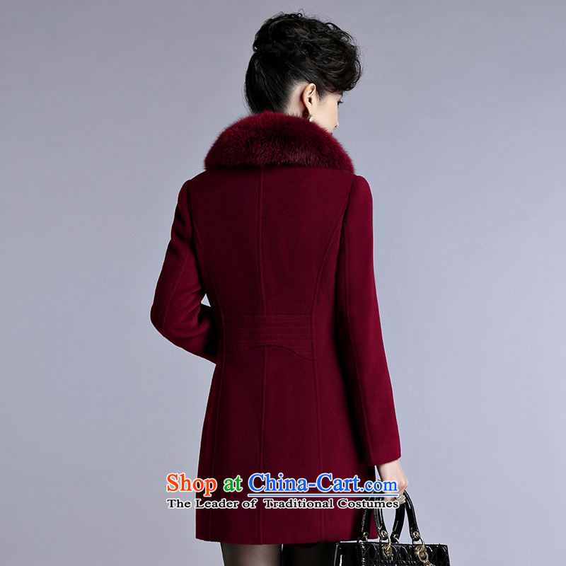 Contact Us dual leaf cashmere overcoat girls 2015 new winter clothing high-end graphics for gross fox temperament in thin long hair? mixed coat Card Envelope dual leaf its XXL, (LUO SHUANG YE) , , , shopping on the Internet