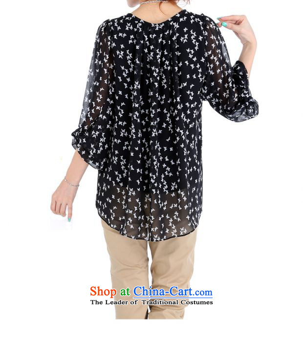 Luo Shani flower code women fall inside the chiffon T-shirt shirt 4682 Black 4XL Photo, prices, brand platters! The elections are supplied in the national character of distribution, so action, buy now enjoy more preferential! As soon as possible.
