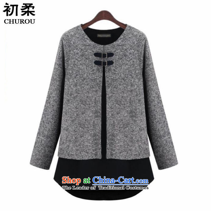 Sophie early to increase women's code 200 catties load spring and autumn thick mm cloak leave two kits thin gray jacket coat graphics XXXXL, early Sophie , , , shopping on the Internet