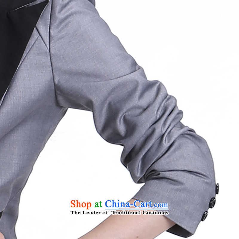 Shani flower, genuine package mail thick plus fertilizer xl female thick mm new boxed Korean autumn repair waist OL commuter small business suit coats thin gray graphics $7,533 6XL, Shani Flower (D'oro) sogni shopping on the Internet has been pressed.