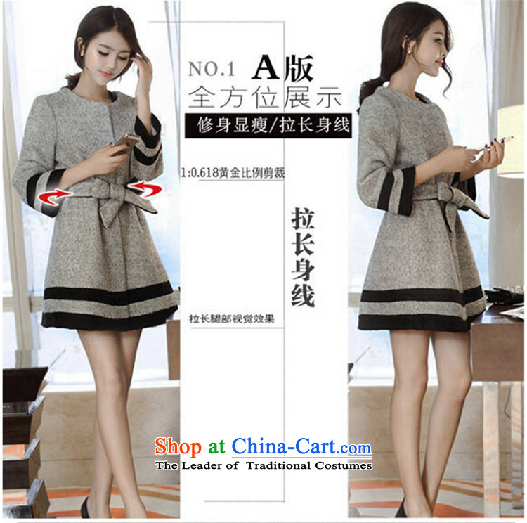 Jane can also  new 2014 gross jacket female incense? wind in long Korean autumn and winter, Sau San a 3698th green XL Photo, prices, brand platters! The elections are supplied in the national character of distribution, so action, buy now enjoy more preferential! As soon as possible.