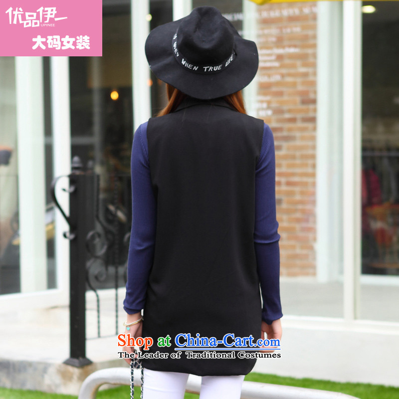 Optimize for a women's XL 2014 mm thick with Korean autumn new thick sister sleeveless jacket, a black jacket and optimize a XXXL, (upinee) , , , shopping on the Internet