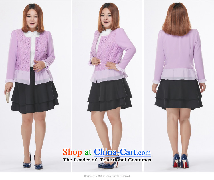 To increase the number msshe women 2015 Autumn new boxed version won thick mm thin coat jacket Sau San graphics which reached 12.7545 trillion purple 4XL Photo, prices, brand platters! The elections are supplied in the national character of distribution, so action, buy now enjoy more preferential! As soon as possible.