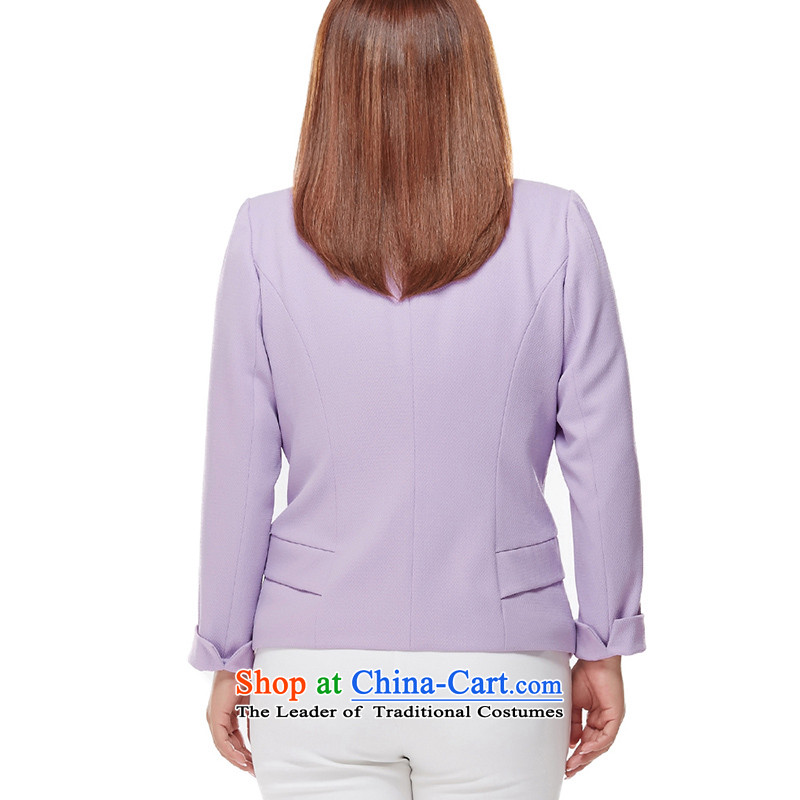 Load New msshe2015 fall thick mm xl v-neck long-sleeve sweater in Sau San Video Thin Small Business Suit 7630 purple 4XL, Susan Carroll, the poetry Yee (MSSHE),,, shopping on the Internet
