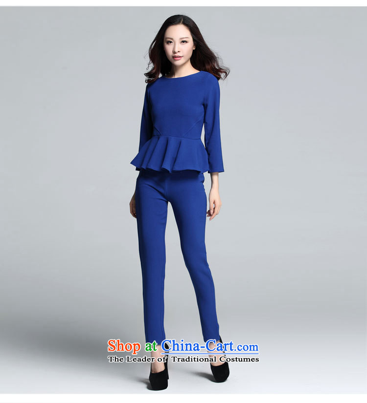 Kumabito xl women 2015 new fall/winter collections to 9 under the cuff billowy flounces shirt loose video thin pants really two kits blue 3XL 145-170 catty picture, prices, brand platters! The elections are supplied in the national character of distribution, so action, buy now enjoy more preferential! As soon as possible.