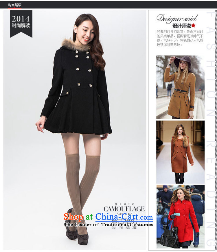 Three new multimedia 2015 Winter Classic double-retro England selection in the wild about gross long coat female black Xl/170/92a picture, prices, brand platters! The elections are supplied in the national character of distribution, so action, buy now enjoy more preferential! As soon as possible.