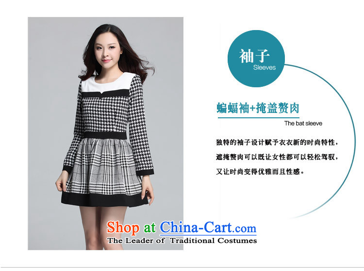 The Ventricular Hypertrophy code thick people dress short skirt in the autumn of 2015, replacing the new Western Classic chidori grid temperament latticed round-neck collar skirt wear long-sleeved black skirt can reference the chest or advice option customer service pictures, prices, brand platters! The elections are supplied in the national character of distribution, so action, buy now enjoy more preferential! As soon as possible.