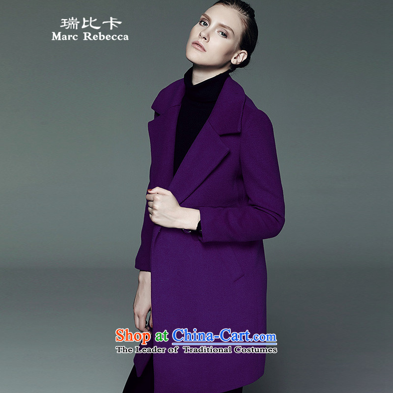 Labortex cards larger long wool coat purple l,marcrebecca? , , , shopping on the Internet