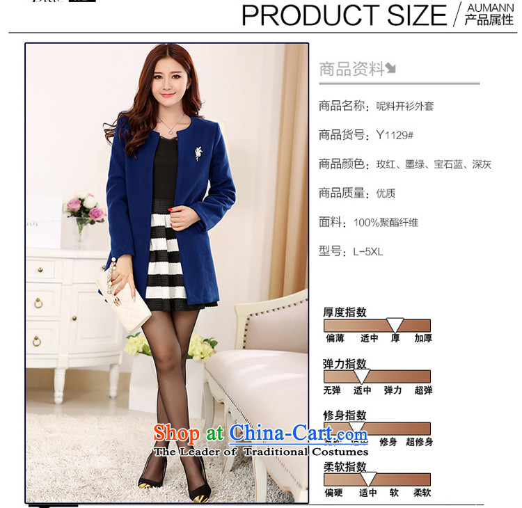 Szili Clinton 2015 mm thick sister Fall/Winter Collections of new products to xl loose? Cardigan jacket gross Korean version in the thin long coats)? female 200 catties of red 5XL picture, prices, brand platters! The elections are supplied in the national character of distribution, so action, buy now enjoy more preferential! As soon as possible.