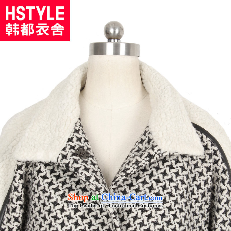 Korea has the Korean version of the Dag Hammarskjöld yi 2015 winter clothing new women's Mock-neck long-sleeved jacket EJ3376 loose hair?6 beige , L, Korea has Yi Homes , , , shopping on the Internet