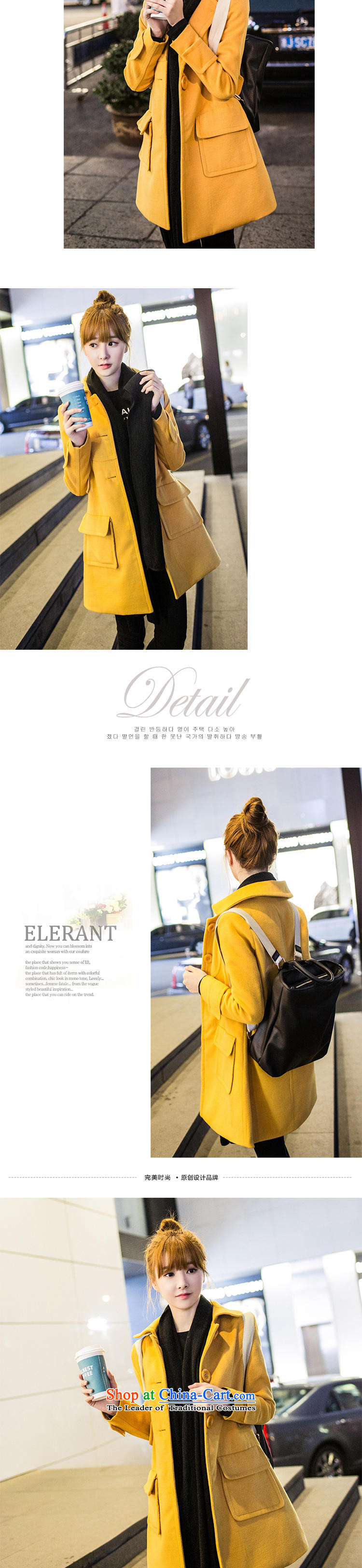 The United States welcomes the ya    2015 autumn and winter female Korean trendy pocket long coats gross JL88508 coat of what red L picture, prices, brand platters! The elections are supplied in the national character of distribution, so action, buy now enjoy more preferential! As soon as possible.