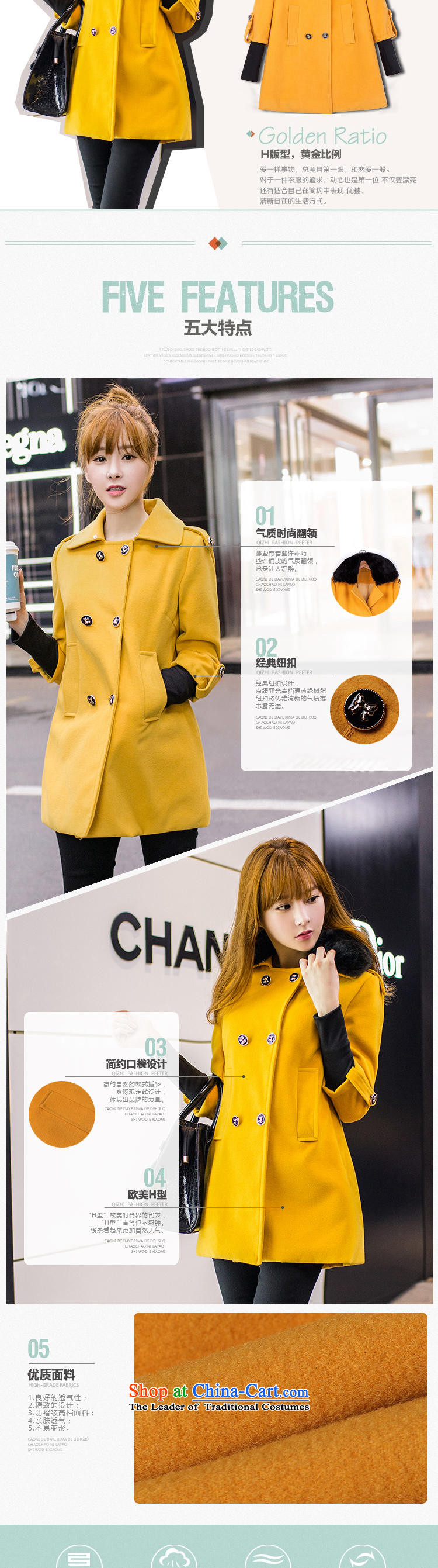 The United States welcomes the   2015 winter clothing new Nga for women with gross for Korean in the long hair of Sau San? JL88509 jacket coat RED M picture, prices, brand platters! The elections are supplied in the national character of distribution, so action, buy now enjoy more preferential! As soon as possible.