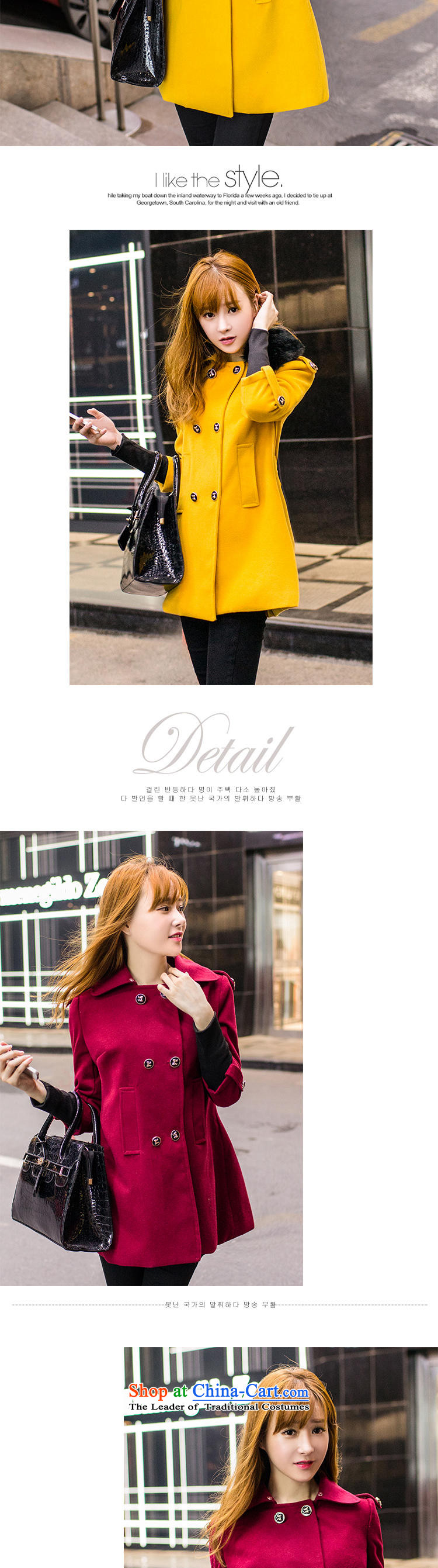 The United States welcomes the   2015 winter clothing new Nga for women with gross for Korean in the long hair of Sau San? JL88509 jacket coat RED M picture, prices, brand platters! The elections are supplied in the national character of distribution, so action, buy now enjoy more preferential! As soon as possible.