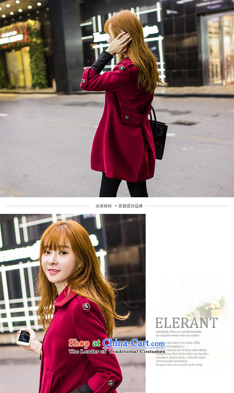 The United States welcomes the   2015 winter clothing new Nga for women with gross for Korean in the long hair of Sau San? JL88509 jacket coat RED M picture, prices, brand platters! The elections are supplied in the national character of distribution, so action, buy now enjoy more preferential! As soon as possible.