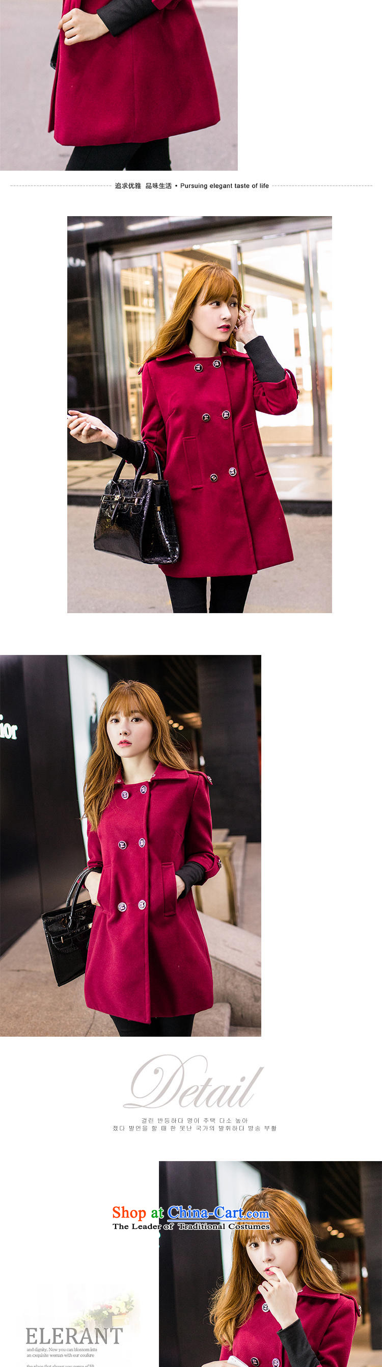The United States welcomes the   2015 winter clothing new Nga for women with gross for Korean in the long hair of Sau San? JL88509 jacket coat RED M picture, prices, brand platters! The elections are supplied in the national character of distribution, so action, buy now enjoy more preferential! As soon as possible.