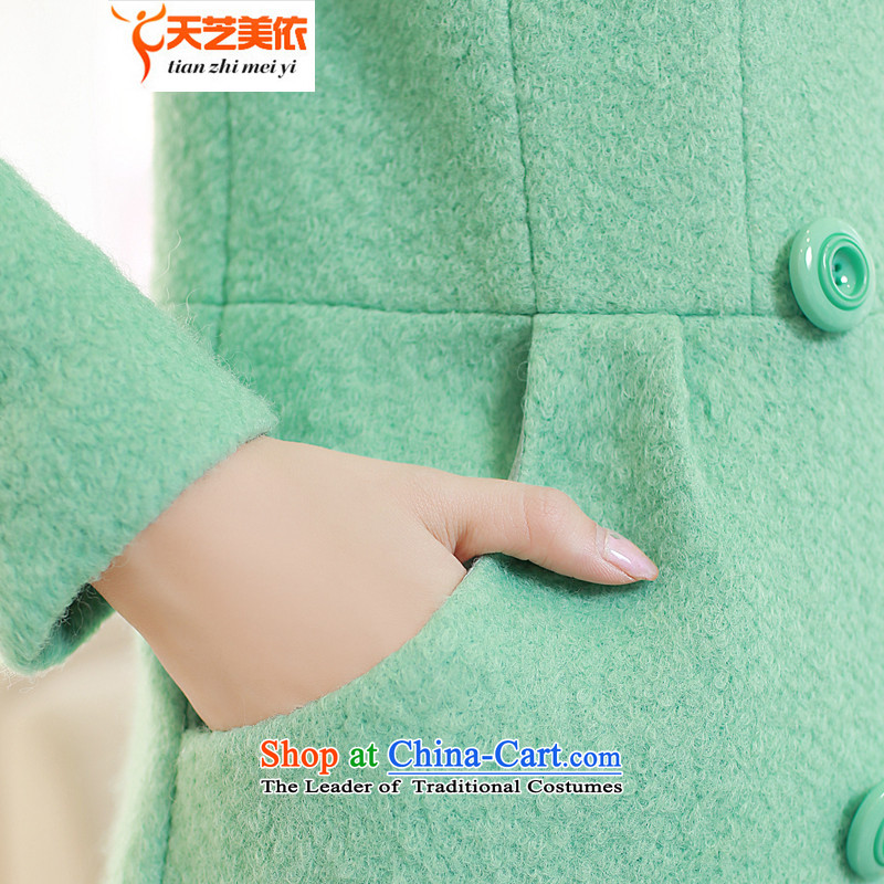According to the 2014 days Ji-mi autumn and winter in Korean Sau San long sweet a wool coat Female Cap gross? 8822  XL, Spring Green Day jacket Ji-mi tianzhimeiyi () , , , shopping on the Internet