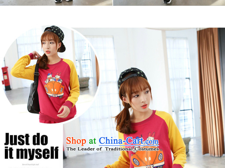 Optimize for a women's XL 2014 mm thick with Korean autumn new stamp thick sister video thin red XXXXL leisure wears picture, prices, brand platters! The elections are supplied in the national character of distribution, so action, buy now enjoy more preferential! As soon as possible.
