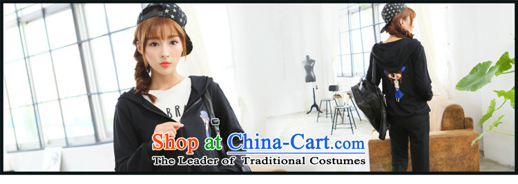 Optimize a large number of women's centers in Korean autumn mm small girls cartoon stamp sweater kit thick sister video thin black XXL picture, prices, brand platters! The elections are supplied in the national character of distribution, so action, buy now enjoy more preferential! As soon as possible.