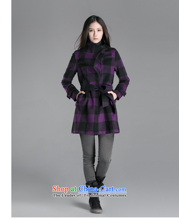 Duaux sdeer Saint 2015 winter clothing new women's Western Wind Jacket blended wool version Sau San S13481886 Shaded Purple M picture, prices, brand platters! The elections are supplied in the national character of distribution, so action, buy now enjoy more preferential! As soon as possible.